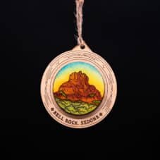 Bell Rock Sedona Wooden Ornament – Southwest Sunset Art