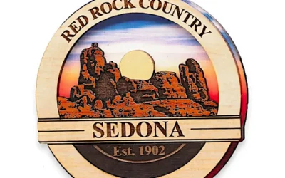 Snoopy Rock Sedona Arizona Colorful Wooden Ornament