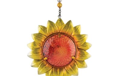 Sunflower Metal and Glass Sun Catcher | Regal Art & Gift