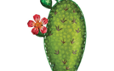 Desert Prickly Pear Cactus Solar Stake | Sedona Art