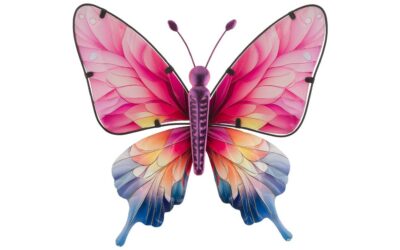 Regal Art Spectra Butterfly Glass and Metal Wall Decor 12″