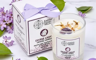 Divine Light Crystal Candle 7.1oz | Sedona Gift