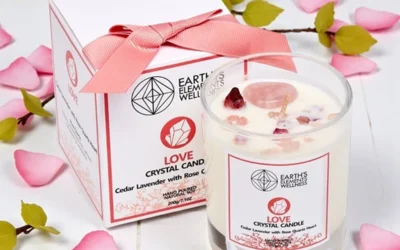 Love Crystal Candle Honeysuckle 7.1oz | Sedona