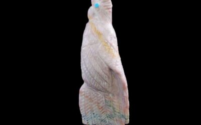 Fine Hand-Carved Collectible Zuni Parrot Fetish