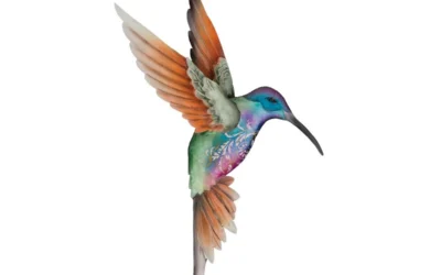 Sedona Small Coronet Jewel Hummingbird Metal & Capiz Wall Decor