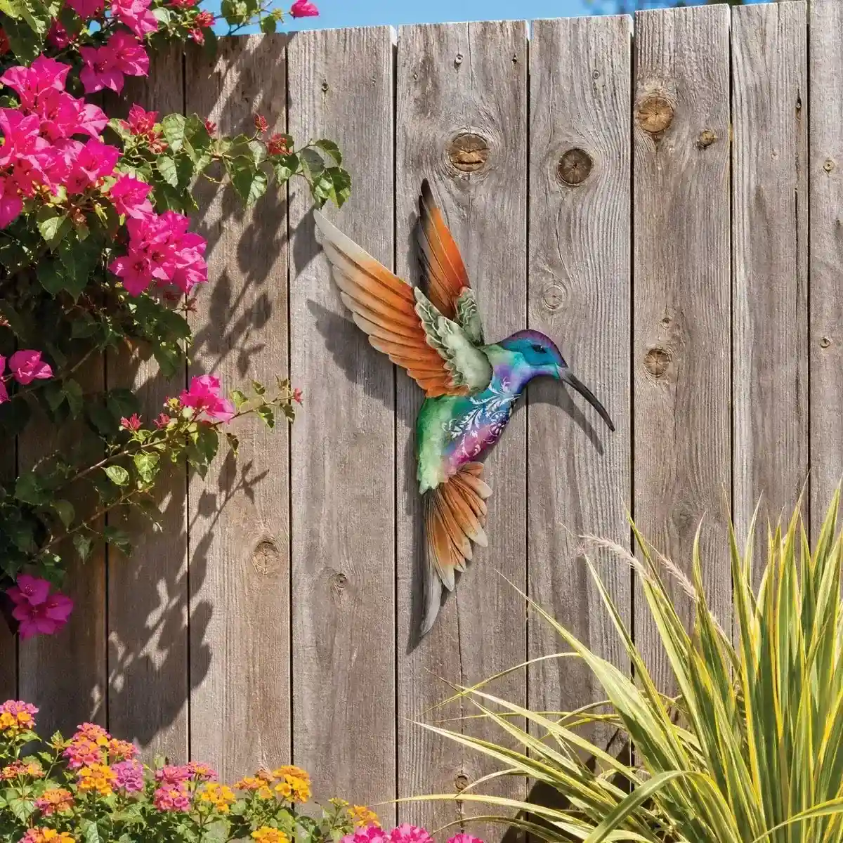 Sedona Small Coronet Jewel Hummingbird Metal & Capiz Wall Decor - Image 6